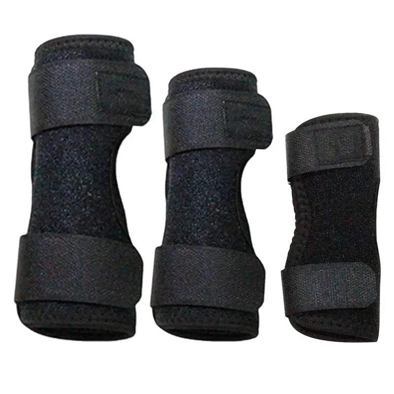 강아지용 등 다리 지지대, 개 버팀대 다리 보호대, 개 부목 무릎 지지대, 핥기 방지 발목 버팀대, 관절 압박 랩 