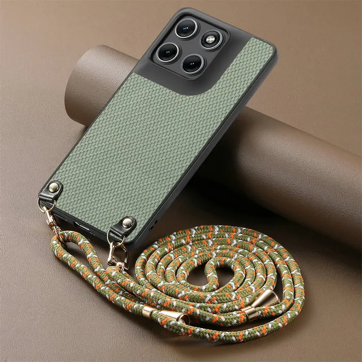 Luxury Crossbody Armor Leather Back Cover