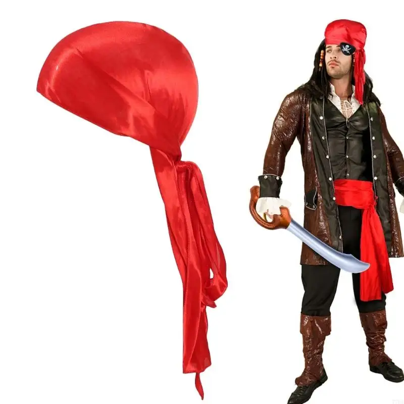 77HE PIRATE Kopfspeise Bandana Belt Larp Party Kostüm Cosplay Accessoires – Detail 10