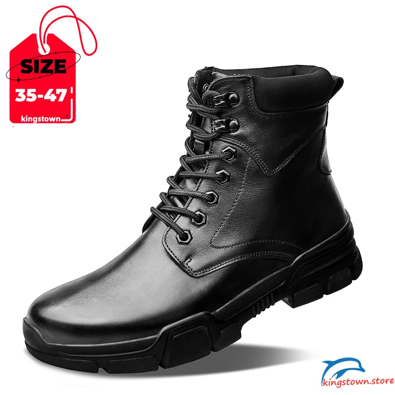 

Winter Men Chelsea Ankel Boots Warm Formal Man Business Shoes Cold Weather Plus Size 35-47 Hot Big