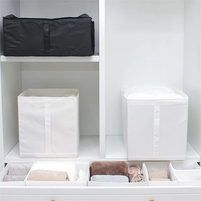 Szekrény Pamut Vászon Ruházat Tároló Kosár Szövet Összecsukható Nagy Hordozható Játékok Napfényes Kosarak Fehér