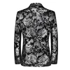 Blazer New Men's Fashion Business Gentleman Slim Print British Style Outdoor Performance Trend Wedding Banquet Casual Blazer 2