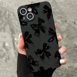 Chic Pink Bowknot Phone Case - Shockproof Non - Slip Soft Cover - iPhone 16 Pro Max (-4)