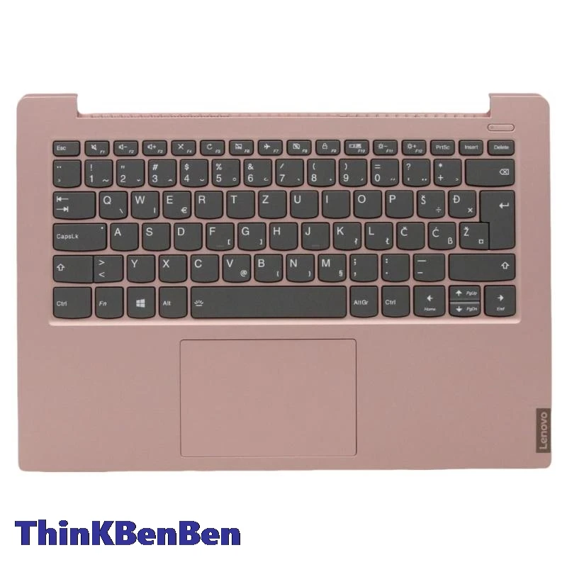 

SI словенская Песочная розовая клавиатура, верхний корпус, подставка для рук, чехол для Lenovo Ideapad S340 14 14IWL 14API 14IIL 14IML 5CB0S18580
