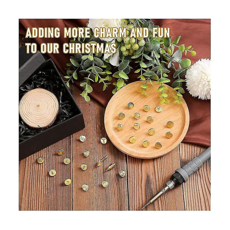 28/56Pcs Wood Burning Tip Copper Letters Wood Burning Tool Wood Burning Alphabet Template Branding and Personalization Tool