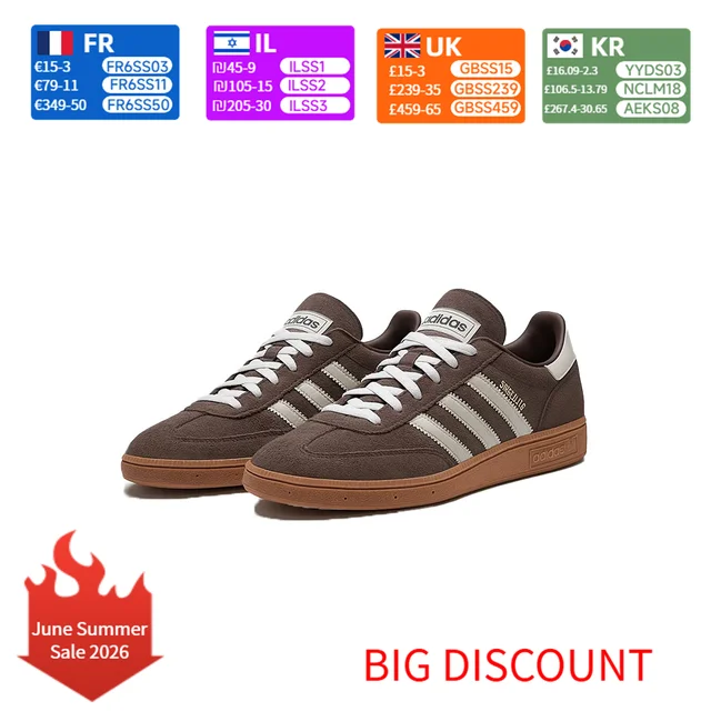 adidas Originals HANDBALL SPEZIAL Baskets basses confortables pour femme en marron IF6490 1