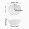 1pc 16" x 13" Countertop Oval Art Basin, Above Counter Ceramic Hand Wash Basin, Bathroom Sanitary Ware Vessel Sink Bowl, White 4