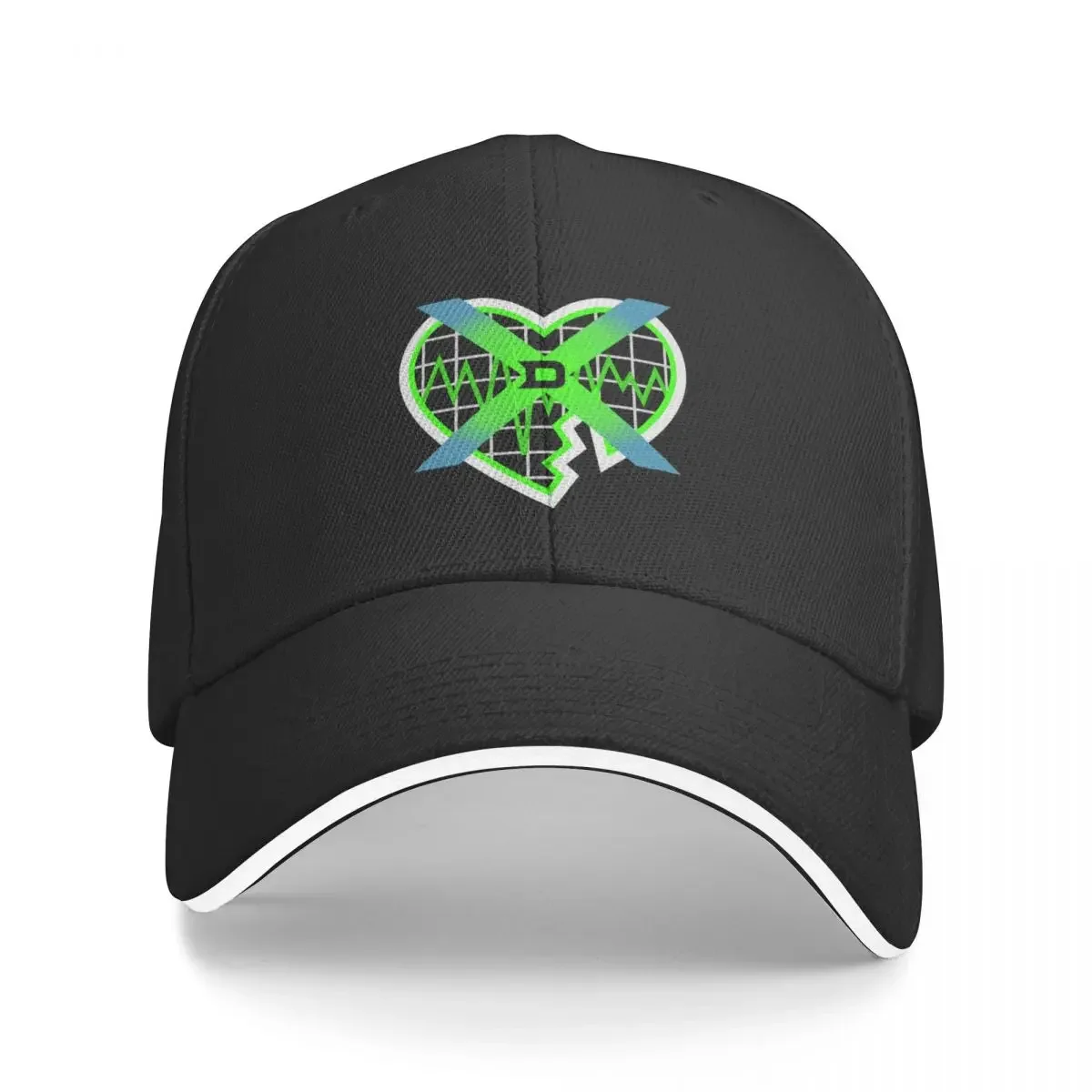 

HBK IYH '97 DX Black/Green Heart Collage Baseball Cap Streetwear funny hat Hood New Hat Women's Hats For The Sun Men's