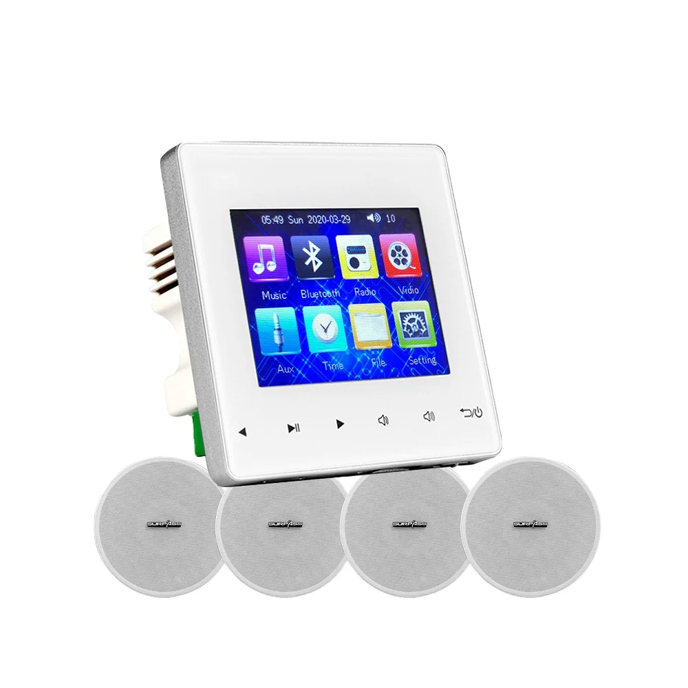 Smart Control Music System Indoor Music Player Full Set Touch Screen Mini Blue-tooth Wall Amplifier