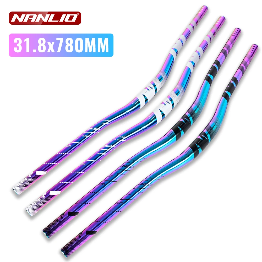 NANLIO MTB Bicycle Handlebar Swallow Shaped, Ultralight Aluminum Bike Handle 31.8x780mm BMX Mountain Cycling Parts Accessories - Image 3