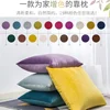 Soft Velvet Large Square Pillow Cover Sofa Cushion Living Room Back Bedside Cushions Case Protector Solid Color 80x80CM 6
