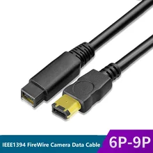 

1.5m 3m 5m 10m IEEE1394 data cable 6P to 9P firewire800 to 400 male to male double shield Pure copper core double magnetic ring