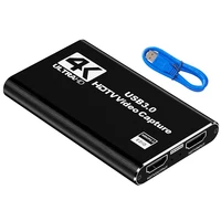 4K USB 3.0 карта видеозахвата 1080P 60 Гц HD HDMI-совместимый видеорегистратор захват для PS4 Switch записи игр прямая трансляция — изображение 6