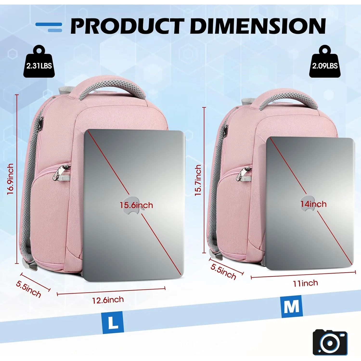 Mark Ryden Water Repellent Travel Camera Backpack MR2913 - View #5