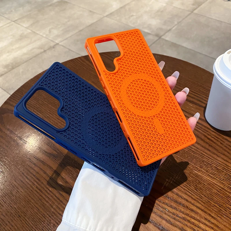 Magnetic Honeycomb Heat Dissipation Breathable Cooling Phone Case