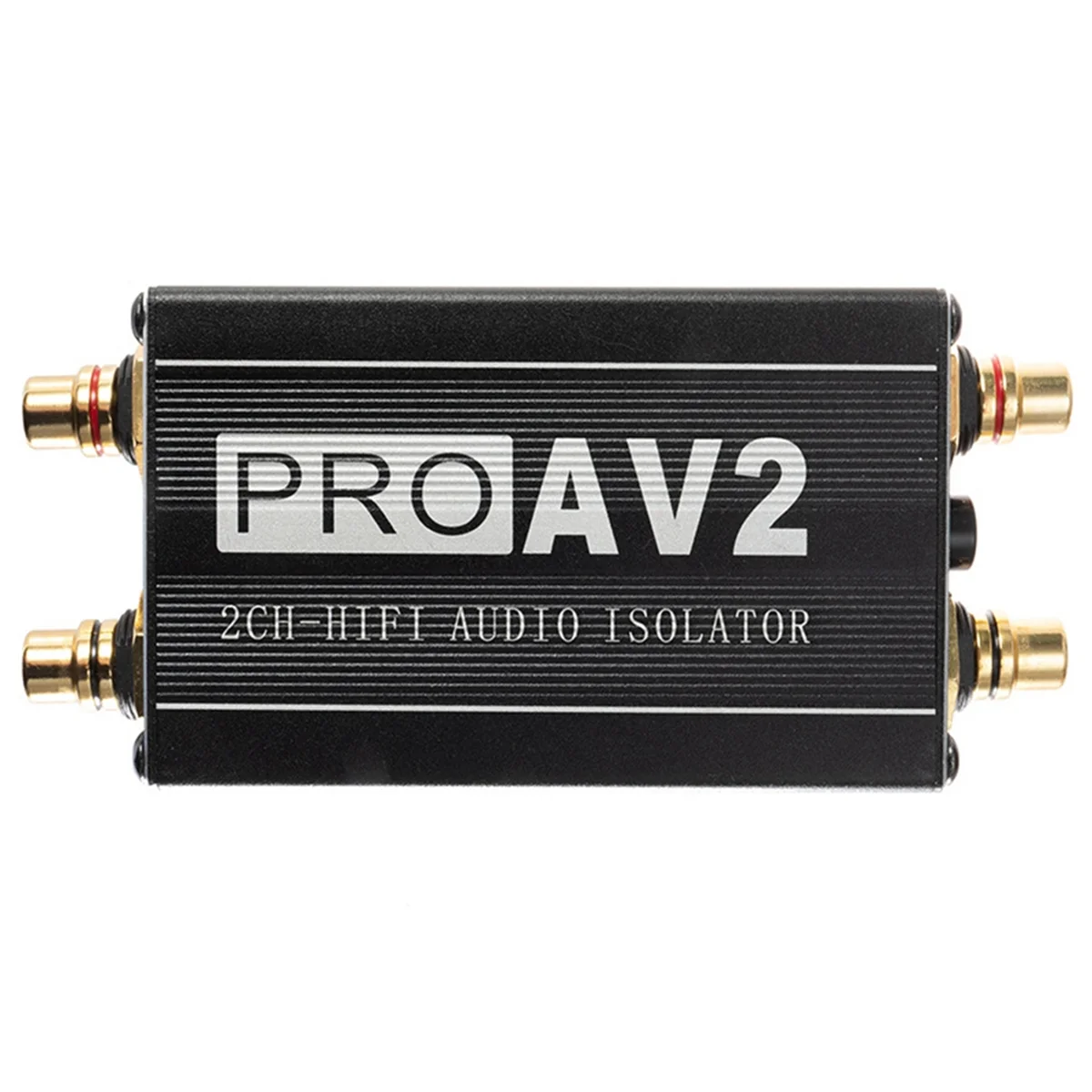 New PRO AV2 2CH HiFi Audio Isolator Ground Loop Audio Isolator Noise Filter RCA Noise Signal Reducer
