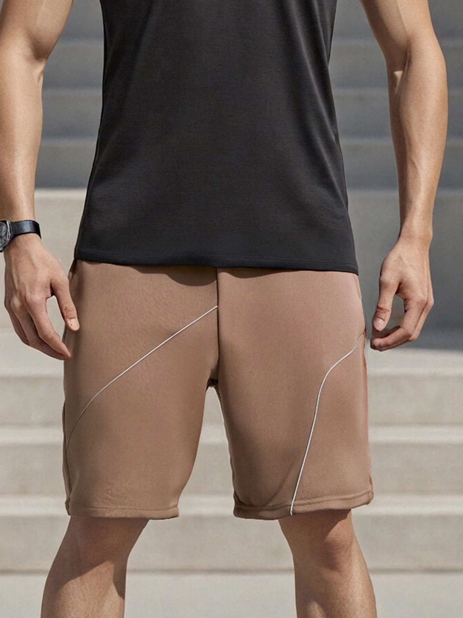 Men s Lightweight Quick Dry Beach Shorts with Elastic Waistband and Side Pockets for Summer Sports and Leisure