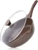Nonstick Deep Frying  Skillet, 12-inch Saute Pan with Lid, Stay-Cool Handle, Chef  Healthy Cookware Cooking w 1