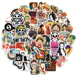 Autocollants Luffy One Piece, 100 pièces/paquet, dessin animé, jouet pour enfants, ordinateur de Skateboard, moto, téléphone portable, bagages 
