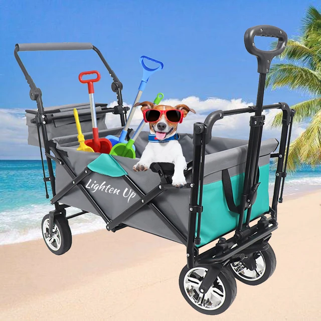 Világítson Fel 100*52*113 Cm-Es Kerti Szekerek Összecsukható Kocsi Terhelése