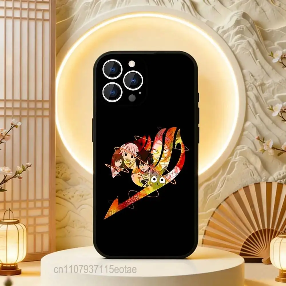 Anime Fairy Logo Black Protective Phone Case