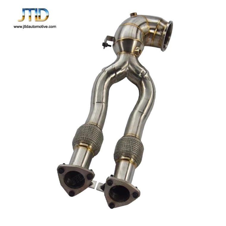 Jtld Turbo Scarico Downpipe Catless Per Aodi Ttrs Rs3 2.5T Senza Convertitore Catalitico E Scudo Termico