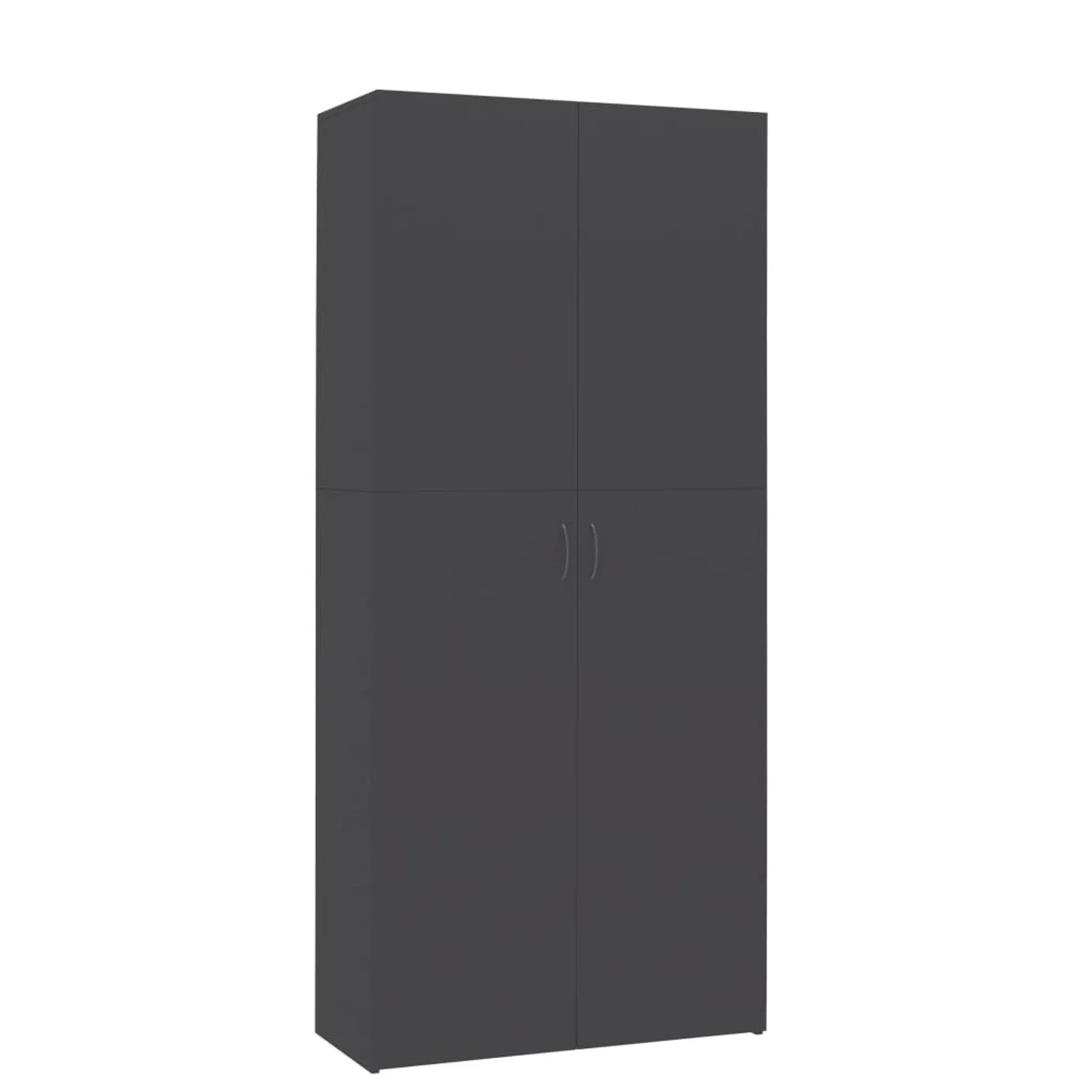 Shoe Cabinet Gray 31.5"x14"x70.9" Chipboard