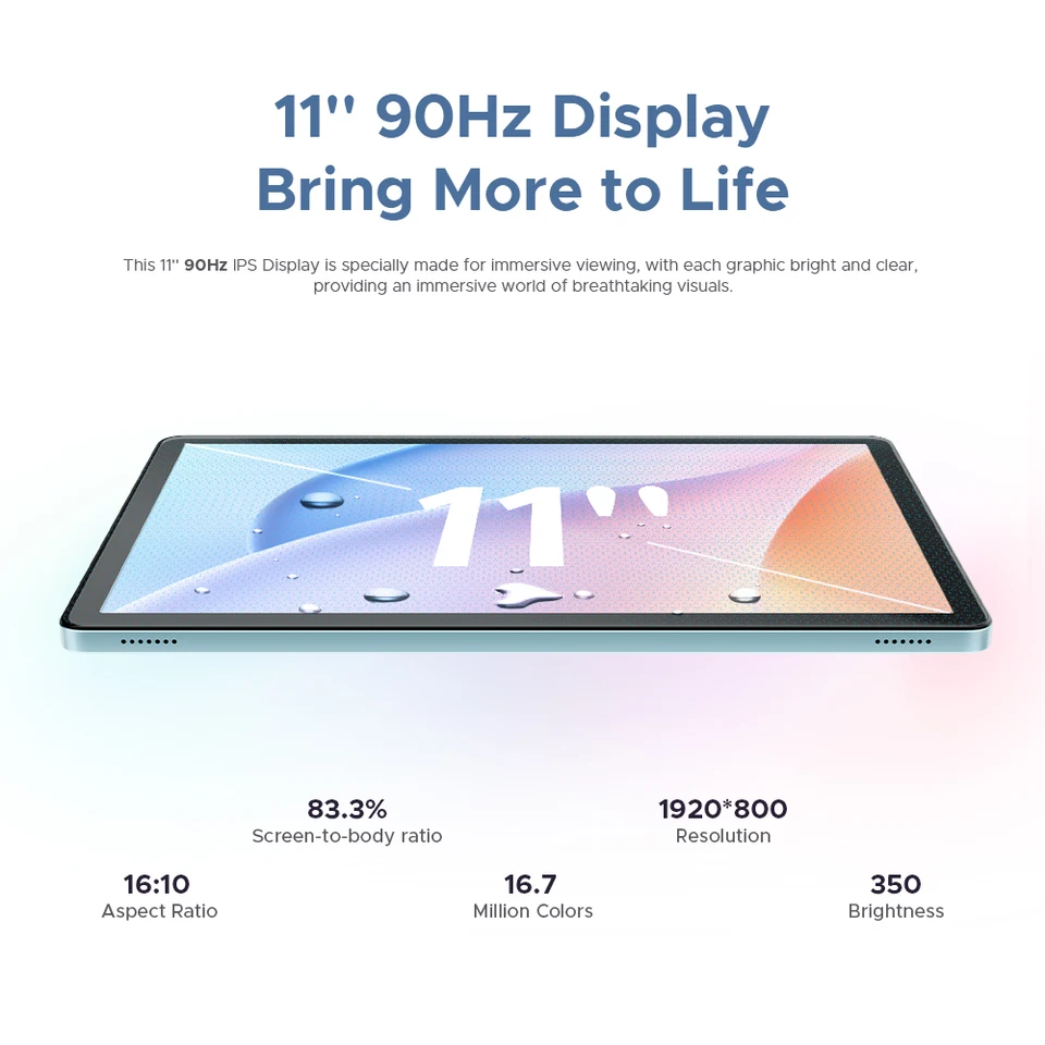 DOOGEE Tab G6 Tablet PC Android 15 Dual Speakers 11