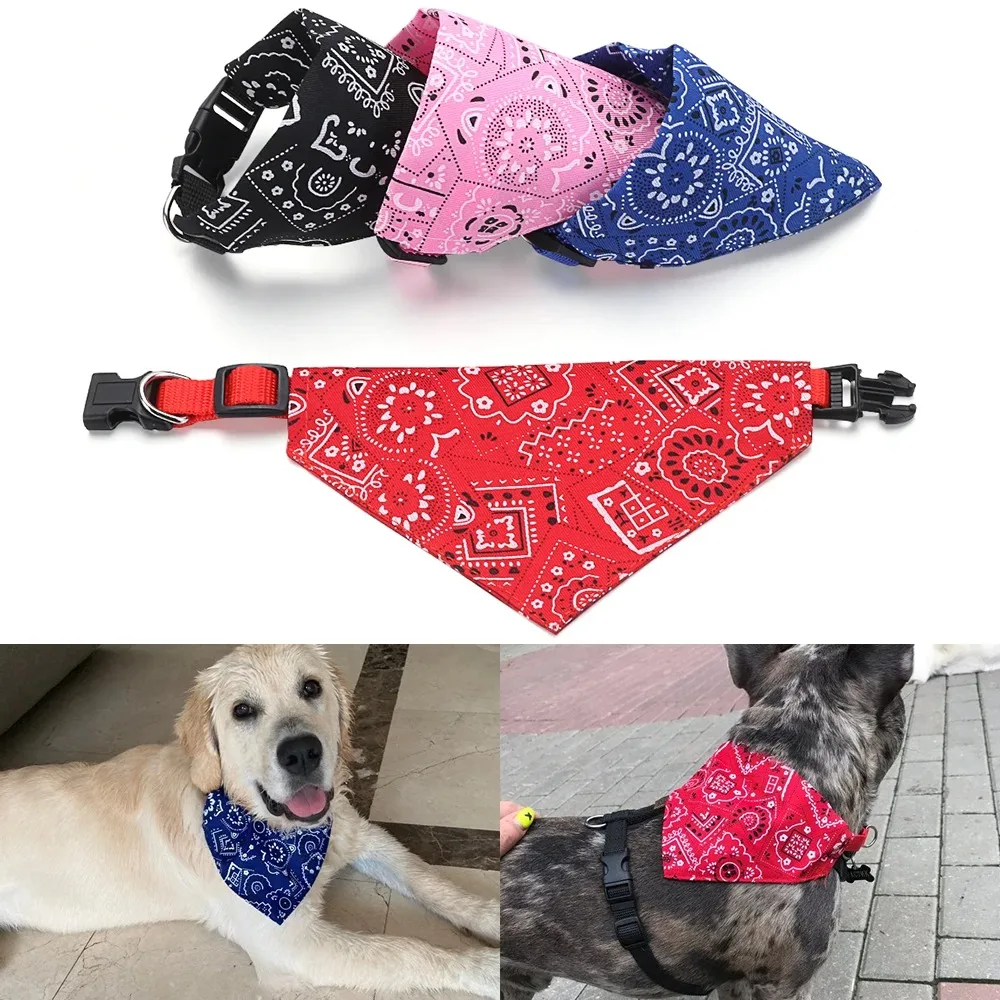 Adjustable Pet Bandana Triangle Scarf Washable Cat Dog Collar Bib for Birthday Party Dress up Neck Decoration
