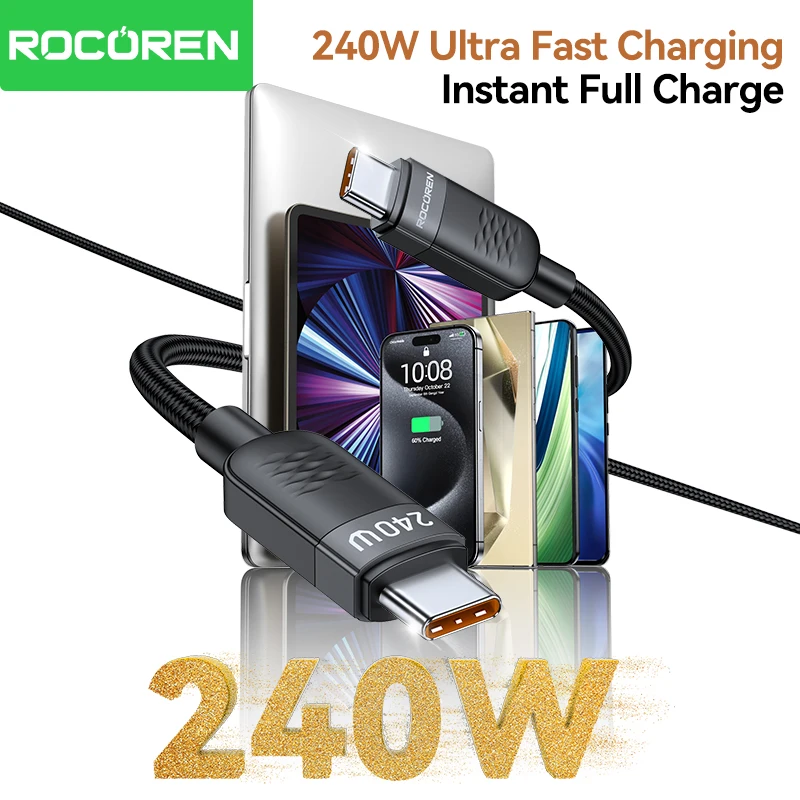 รูปสินค้า สายชาร์จ USB-C ความเร็วสูง ชาร์จได้ทุกอุปกรณ์