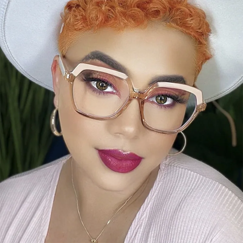 

Anti Blue Light Glasses Women Fashion Luxury Brand Designer Spectacles Optical Frame Ladies Eyeglasses Computer Safety Goggles