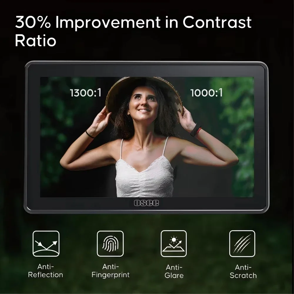 Osee G7 Pro 7 Inch Camera Control Touchscreen Field Monitor 3000Nits HDR Field Monitor Touch to Focus