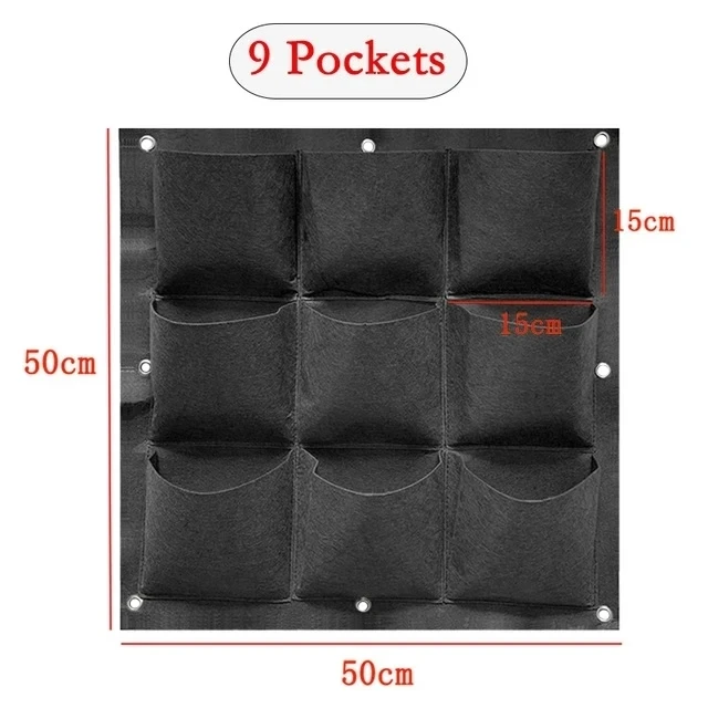 Black 9 pockets