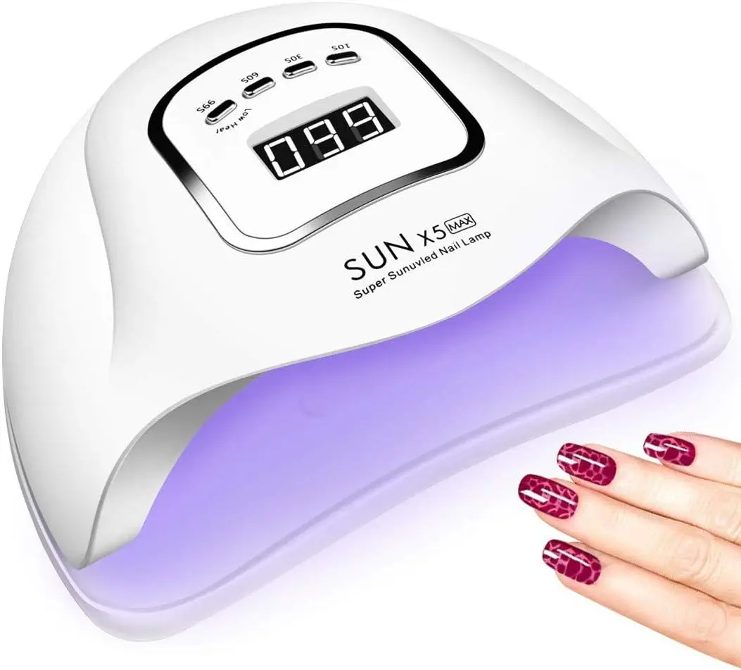 YIKOOLIN UV LED Nail Lamp Professional Nail Dryer Gel Polish Light UV Light with 4 Timer Setting Curing Gel Toe Nails