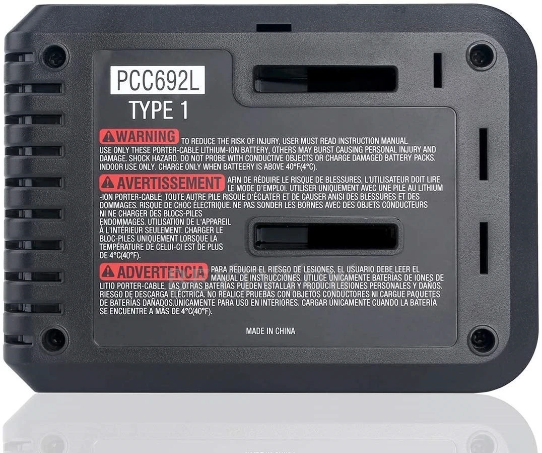 Rapid Battery Charger Compatible with Black Decker 10.8-20V battery and Porter C
