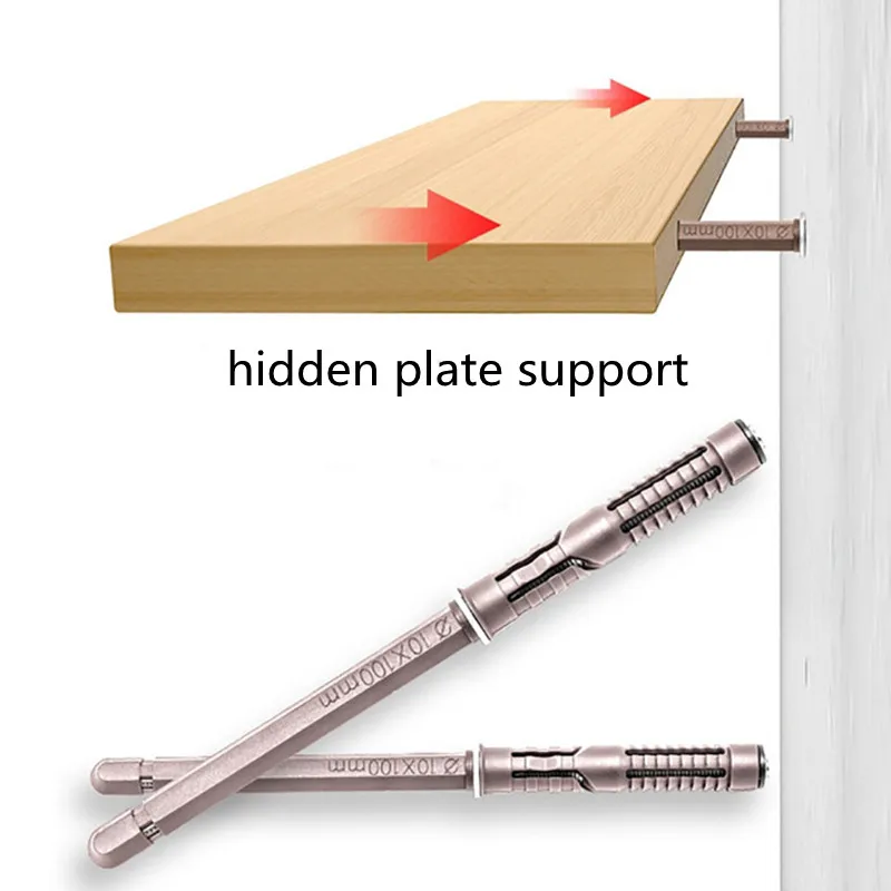Shelf Support Floating Shelf Brackets Concealed Plank Wall Shelf Invisible Nails Fixed 1PCS