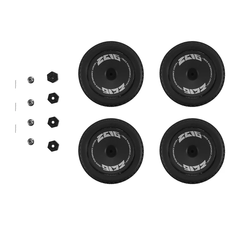 

4 шт. Резиновые Колесные шины с шестигранной гайкой для Wltoys 144001 144010 124016 124017 124018 124019 радиоуправляемые автомобильные обновленные детали, 1