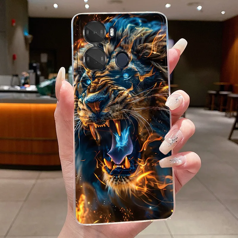 Aesthetic Luxury Cute Cool Pattern Soft Silicone Phone Case - Transparent TPU Back Cover