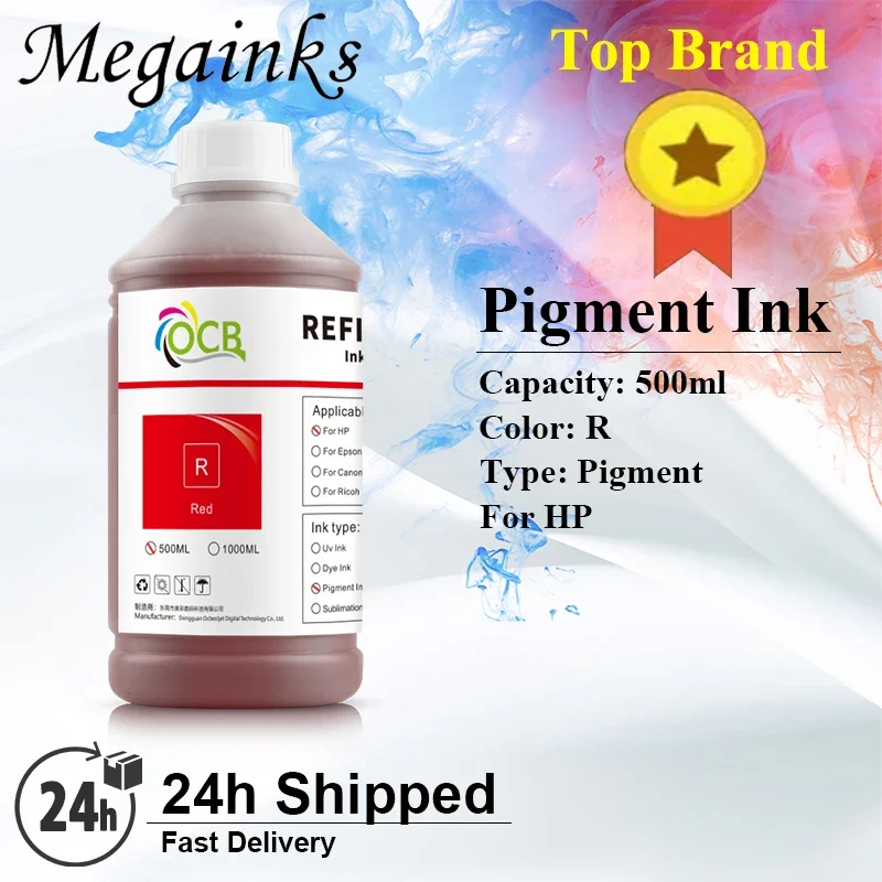 Pigment Ink 500ML For HP 72 70 T770 T790 T1120 T1300 T620 T610 T1100 T2300 Z2100 Z5200 Z3100 Z3200 Z5400 T920 T930 T2530 Printer
