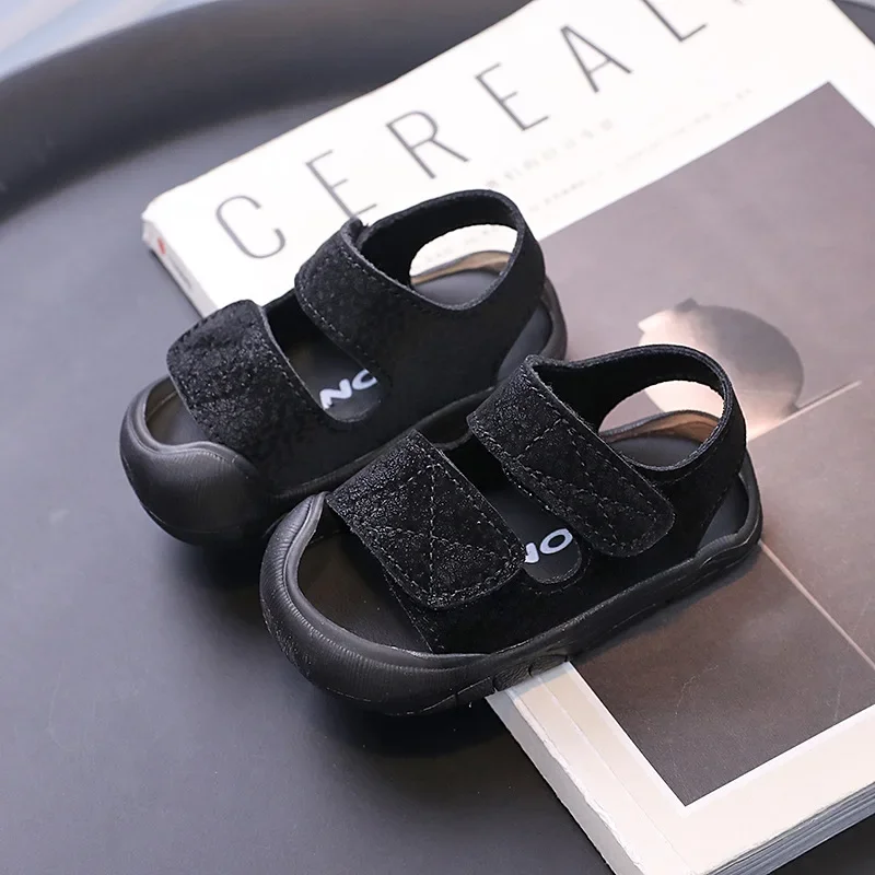 Kids Summer Beach Sandals Non Slip Hook Loop Casual Shoes