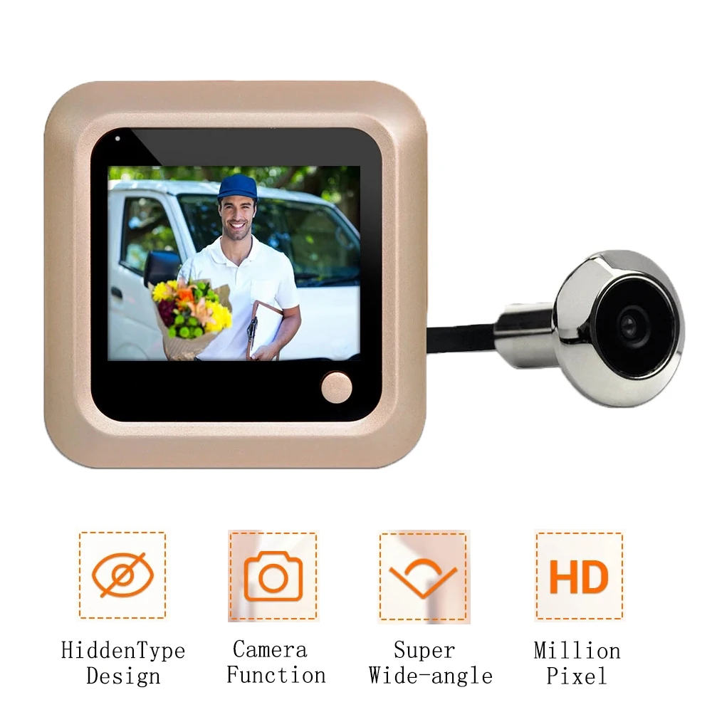 

2.4 Inch LCD Smart Camera Wifi Doorbell AnglePeephole Intercom Wireless Video Door Eye Cloud Storage Home Security Camera