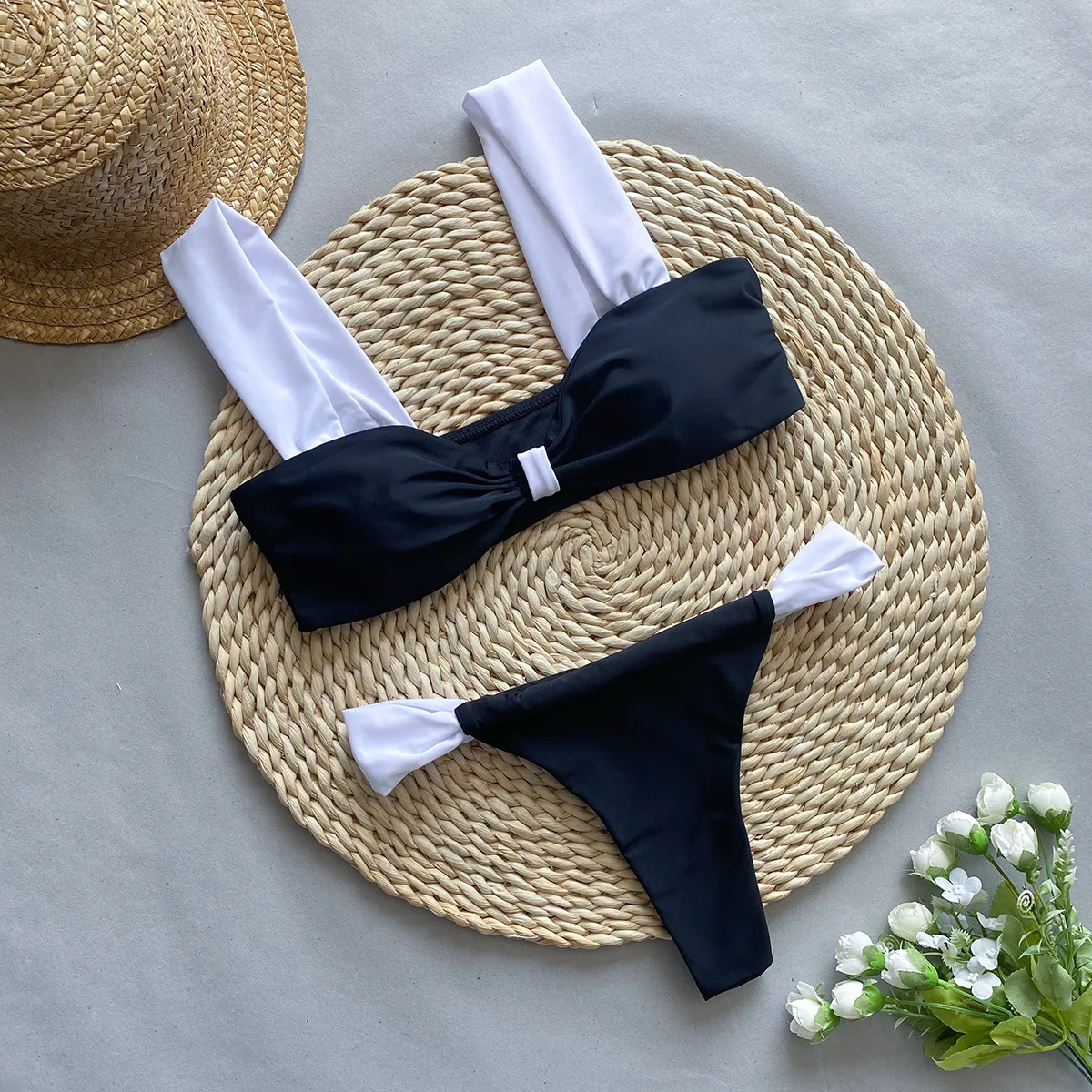 Bikinis de cintura alta 2025, trajes de baño sexis para mujer, traje de baño para mujer, conjunto de Bikini, traje de ba