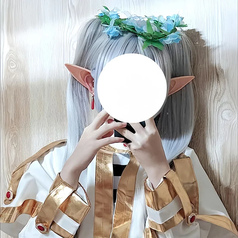 Cosplay Accessories Cosplay Headpiece Character Frieren Anime Cosplay Props Flower Wreath Headwear Crown Princess Casual Head-dress Accessories Gifts