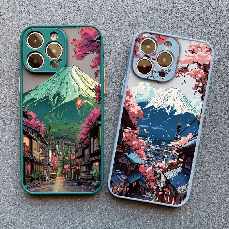 Mount Fuji Street View Phone Case Cover