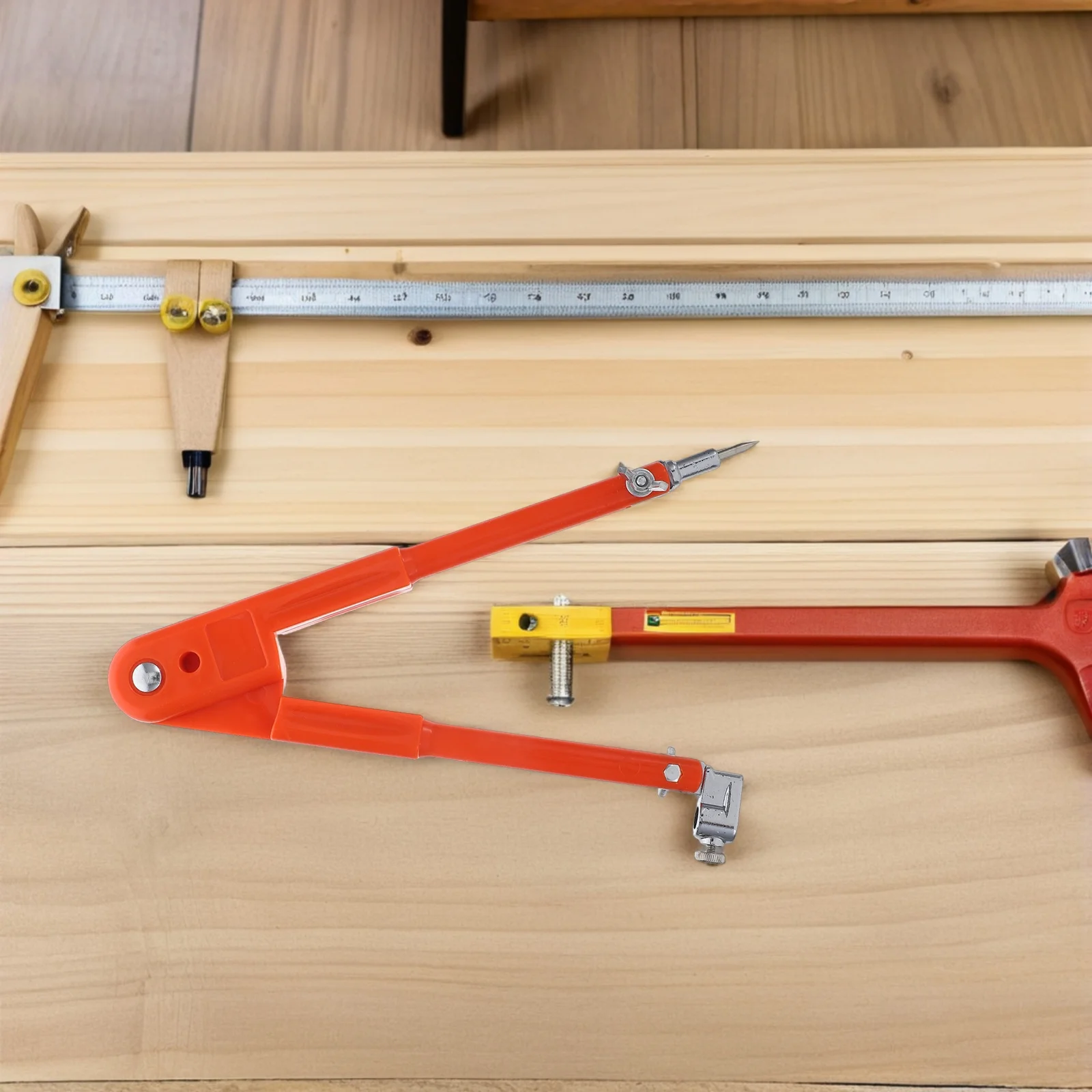 목공용 컴퍼스 대형 정밀 조절식 원형 제작기 연필 홀더 윙 디바이더 기술 도면 목재 마킹용