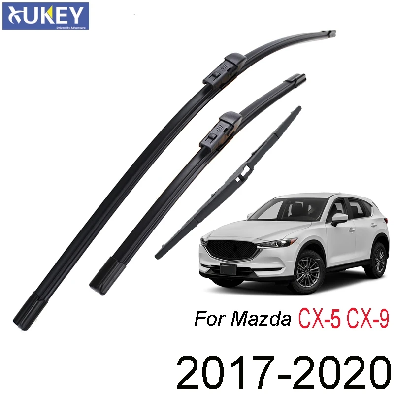 Xukey Front Rear Windscreen Wiper Kit Set For Mazda CX-5 CX-9 CX5 CX9 MK2 " 18" 14"