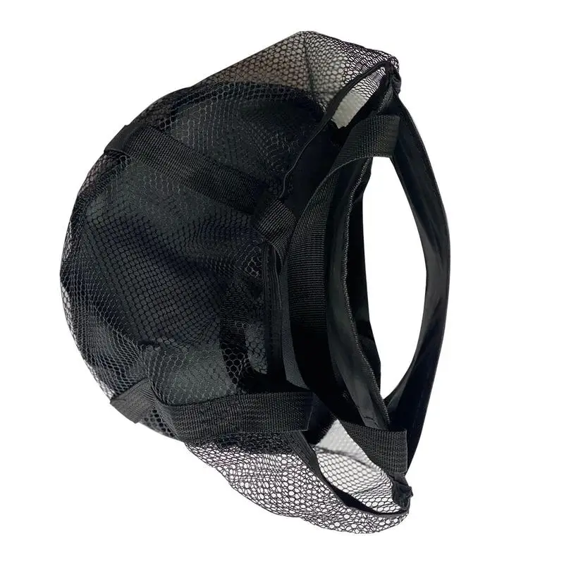 Single Ball Bowling Bag Mesh Storage Handbag Bowling Ball Holder With Handle Sport Storage Outdoor Mesh Anti-Scratch Pocket For