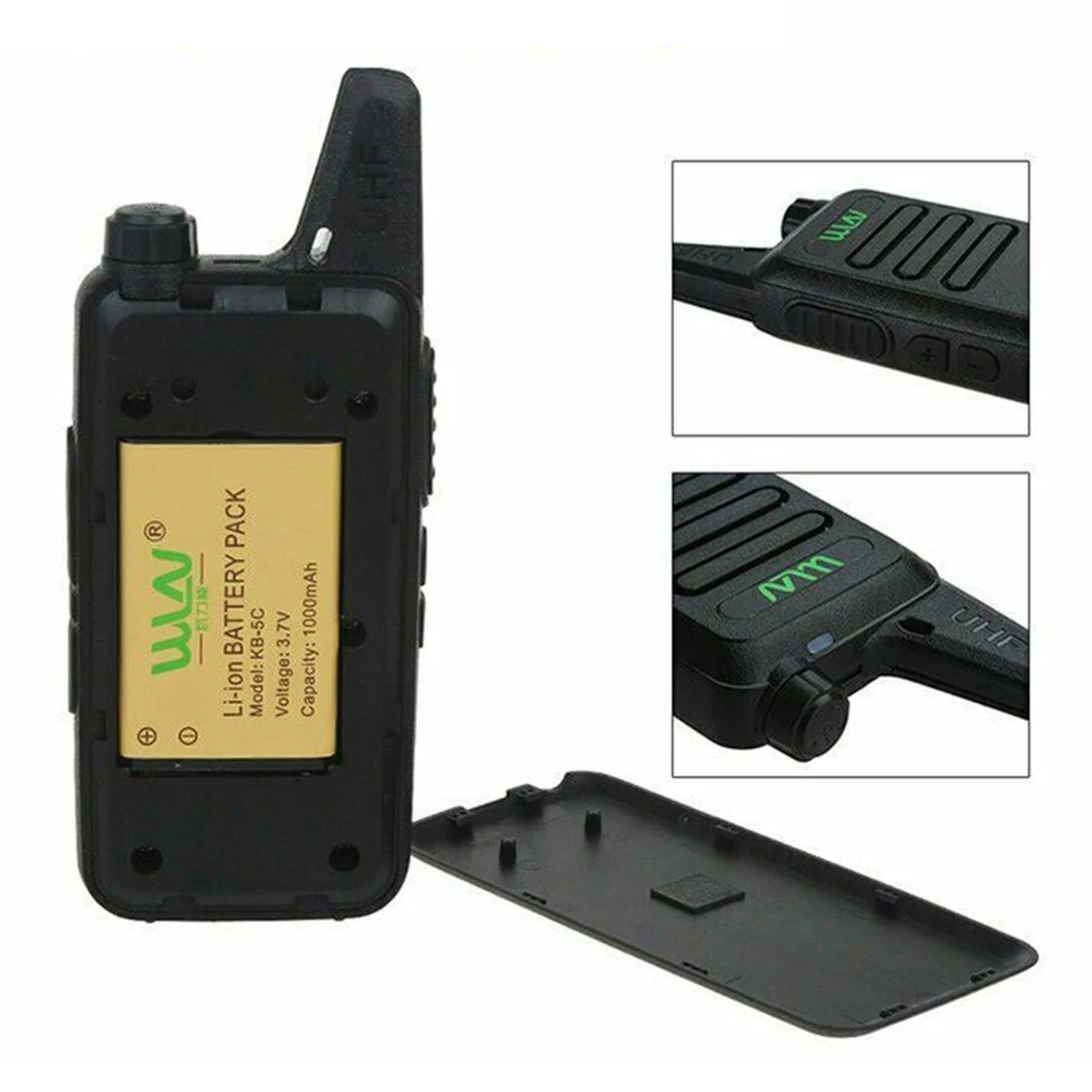New WLN KD-C1 2/4PCS Mini Handy Portable  Walkie Talkie  UHF 400-470 Mhz KD-C1T  Ham Radio Type-C Charging Mi-Ni Walkie Talkie 6