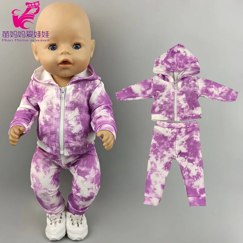 

New Born Baby Doll Clothes Hooded Sweater for 18" Girl Doll Jacket Toys Doll Outfits