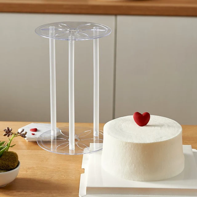 10 Pc 24/30 Cm Műanyag Sütemény Tiplik Rudak Torta Tartó Egymásra Rakás Szalma Fehér Sütemények Szerszámok - Image 2